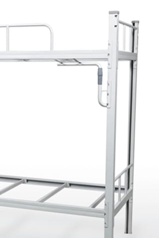 Durable silver Metal Beds. Bunk bed frame. Space-saving design.