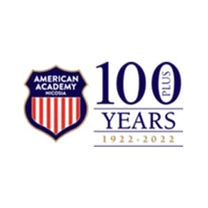 Λογότυπο της American Academy Nicosia (AAN) για τα 100+ χρόνια λειτουργίας της, 1922–2022. Ένας από τους πελάτες μας.
