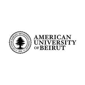 Λογότυπο του American University of Beirut (AUB). Στους πελάτες μας περιλαμβάνεται το AUB.