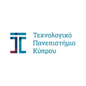 Οι πελάτες μας: λογότυπο του ΤΕΠΑΚ (Τεχνολογικό Πανεπιστήμιο Κύπρου) σε πετρόλ.