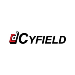 Λογότυπο της Cyfield. Οι πελάτες μας: η εταιρική ταυτότητα της Cyfield.