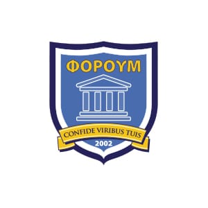 Λογότυπο της Forum. Οι πελάτες μας – forum-logo.jpg. Ασπίδα με εικονίδιο κτιρίου.