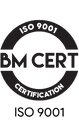 Σφραγίδα πιστοποίησης ISO 9001 της BM Cert.