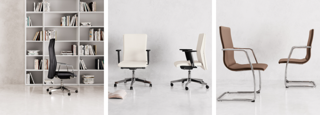 Athena Executive Chair by LAS Mobili, details.