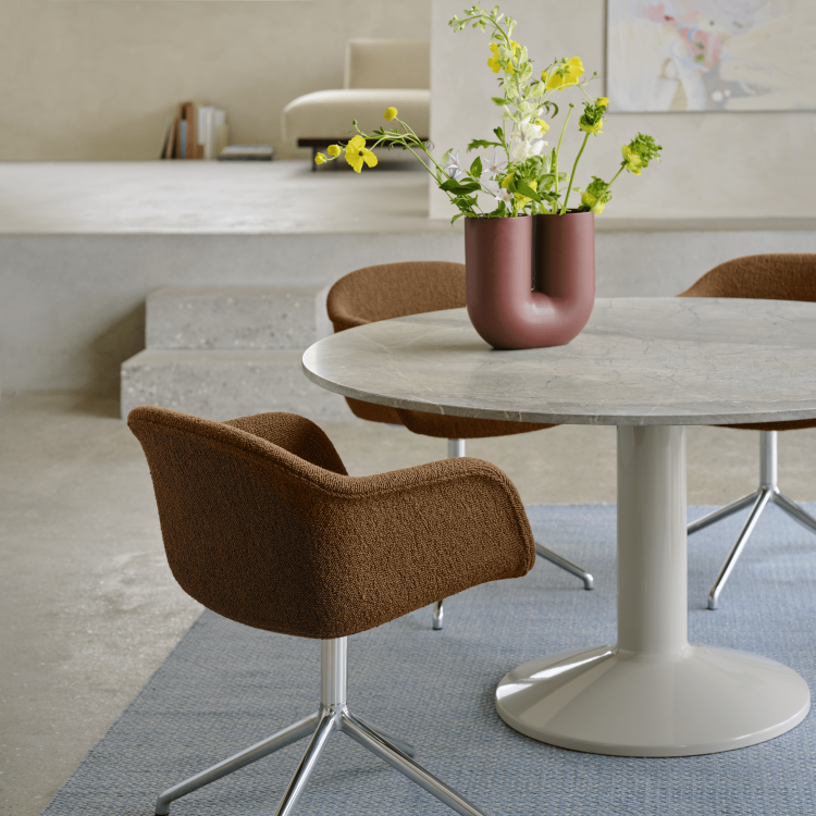 Fiber Armchair by Muuto in a styled interior