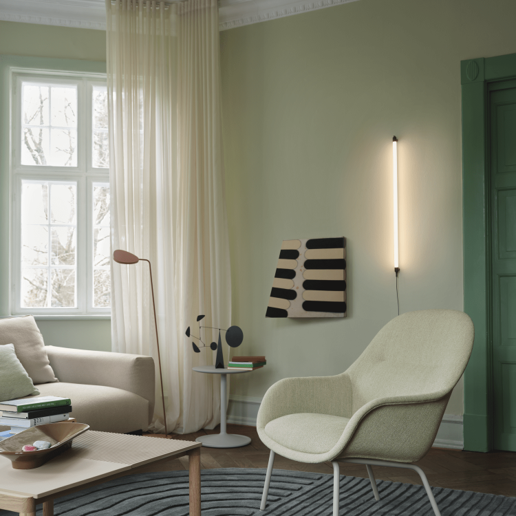 Fiber Lounge Armchair by Muuto in a styled interior