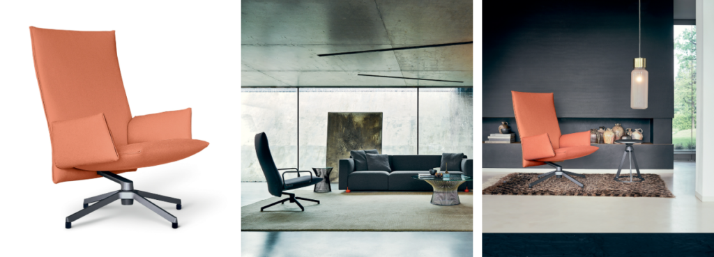 Pilot Lounge Chair by Knoll, details.