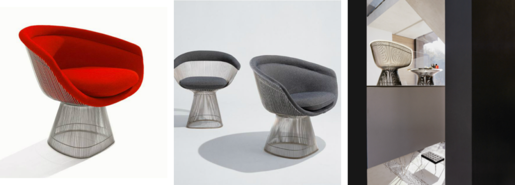Platner Lounge Chair της Knoll, λεπτομέρειες.