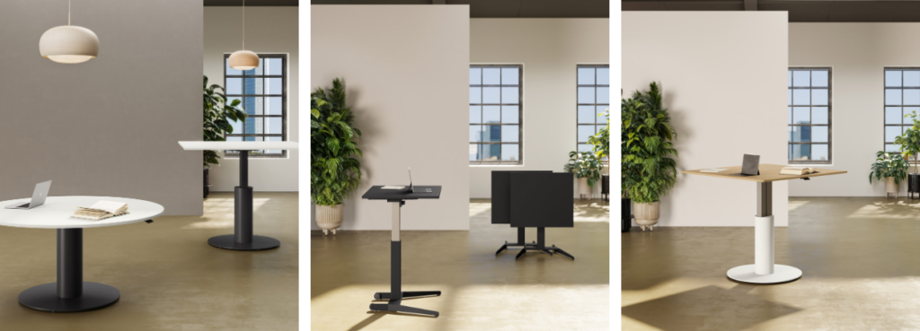 Seguo Height-Adjustable Table by LAS Mobili, details.