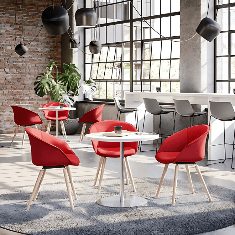 Interstuhl SHUFFLEis1 chairs in a café area