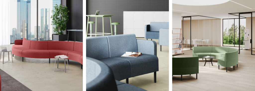 Trailer Modular Seating της LAS Mobili, λεπτομέρειες.