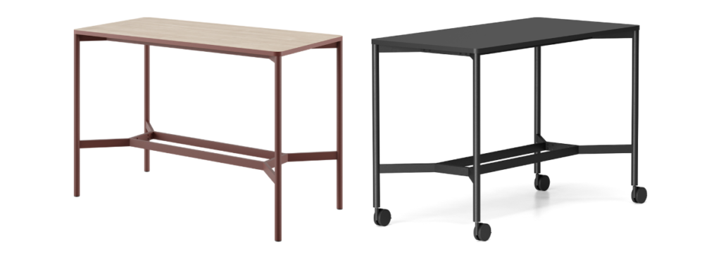 Τραπέζι συσκέψεων Versable Meeting Table της Infiniti, ψηλό τραπέζι με υποπόδιο.