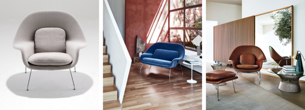 Womb Chair Relax της Knoll, λεπτομέρειες.