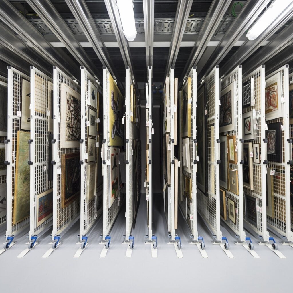 Pull-Out Art Storage Racks